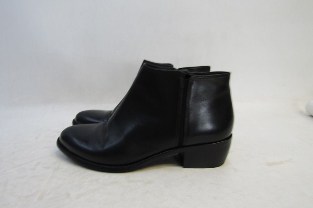Antonio Melani Womens Size 9 M Black Leather Zip Fashion Ankle Boots